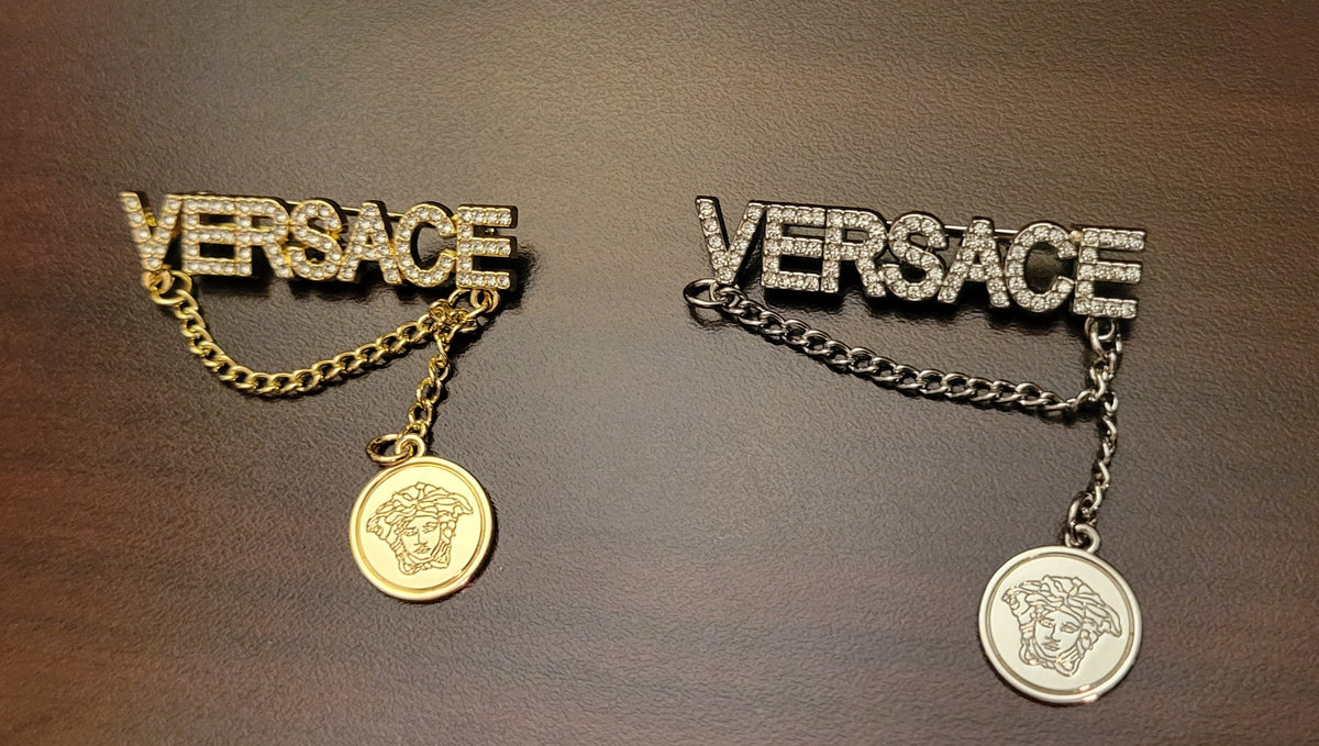 Vintage-Inspired Coin & Chain Bling Brooch