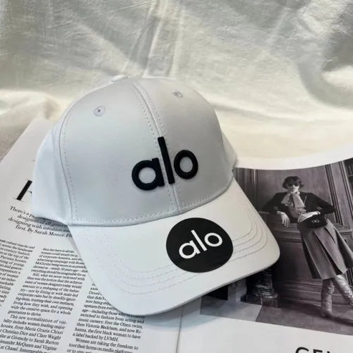 White Embroidered Baseball Cap