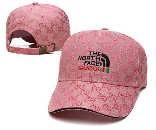 GG x N Face Monogram Pink Baseball Cap