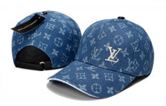 Denim Monogram Baseball Cap