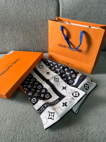 Monochrome Satin Square Scarf | Black & White Minimalist Edition