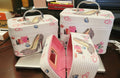 Glamour Girl Butterfly & Rhinestone Heel Makeup Train Case