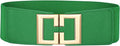 Green Wide Elastic Cinch Belt