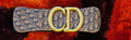 CD Brown Monogram Wide Elastic Stretch Belt