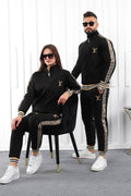 Embroidered Black Tracksuit