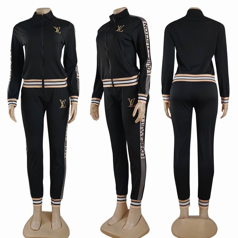 Embroidered Black Tracksuit