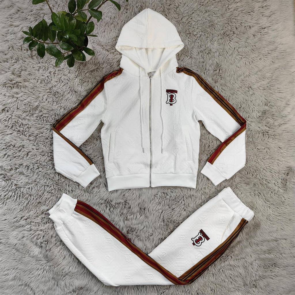 BB White Embroidered Tracksuit