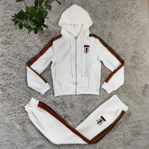 BB White Embroidered Tracksuit