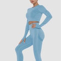 Light Blue Yoga Pant Set
