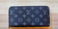 Monogram Black and Grey Long Zip Wallet